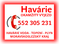 Havárie vody a kanalizace - horká linka